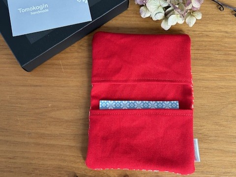 こぎん刺し 名刺入れ カードケース 【レッド 赤】