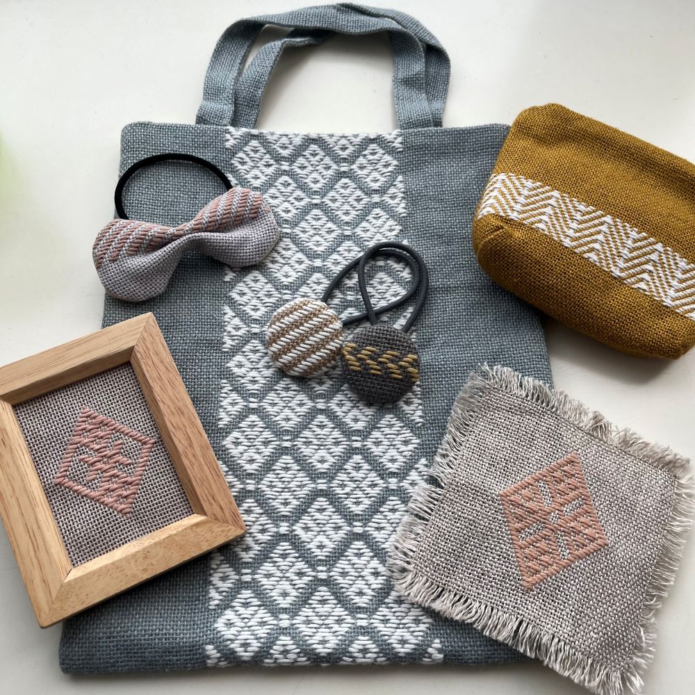 【体験型返礼品】 こぎん刺し 体験 1名分 ものづくり体験 三つ豆 津軽の伝統工芸こぎん刺し体験 青森県五所川原市