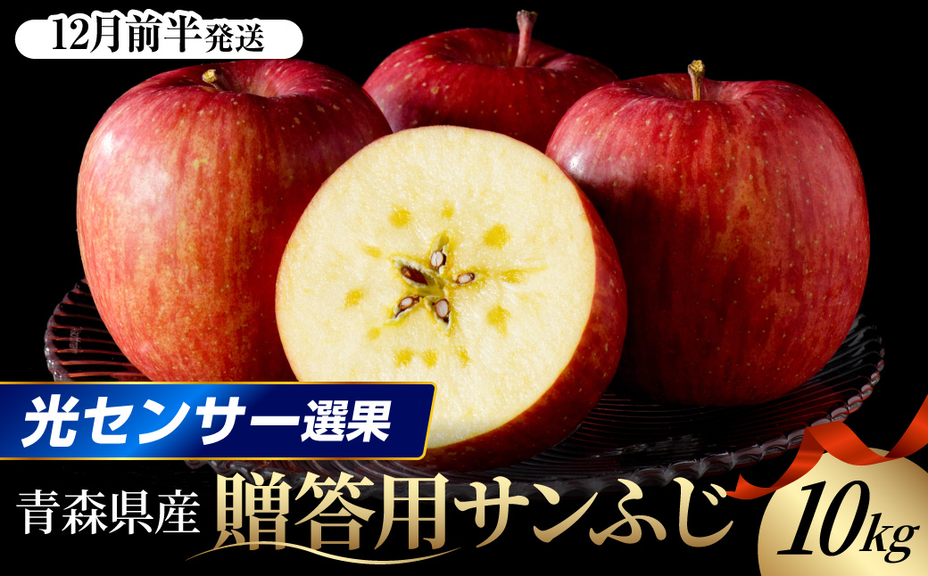 【2026年12月前半発送】 ≪贈答用≫ りんご 約10kg サンふじ | 糖度13度以上 【特選〜特秀】 青森県産