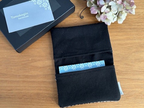 こぎん刺し 名刺入れ カードケース 【ブラック 黒】