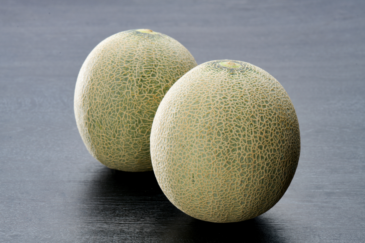 【2026年7月後半発送】最高等級秀品 メロン 東日流グリーン 緑肉 大玉2玉 青森産