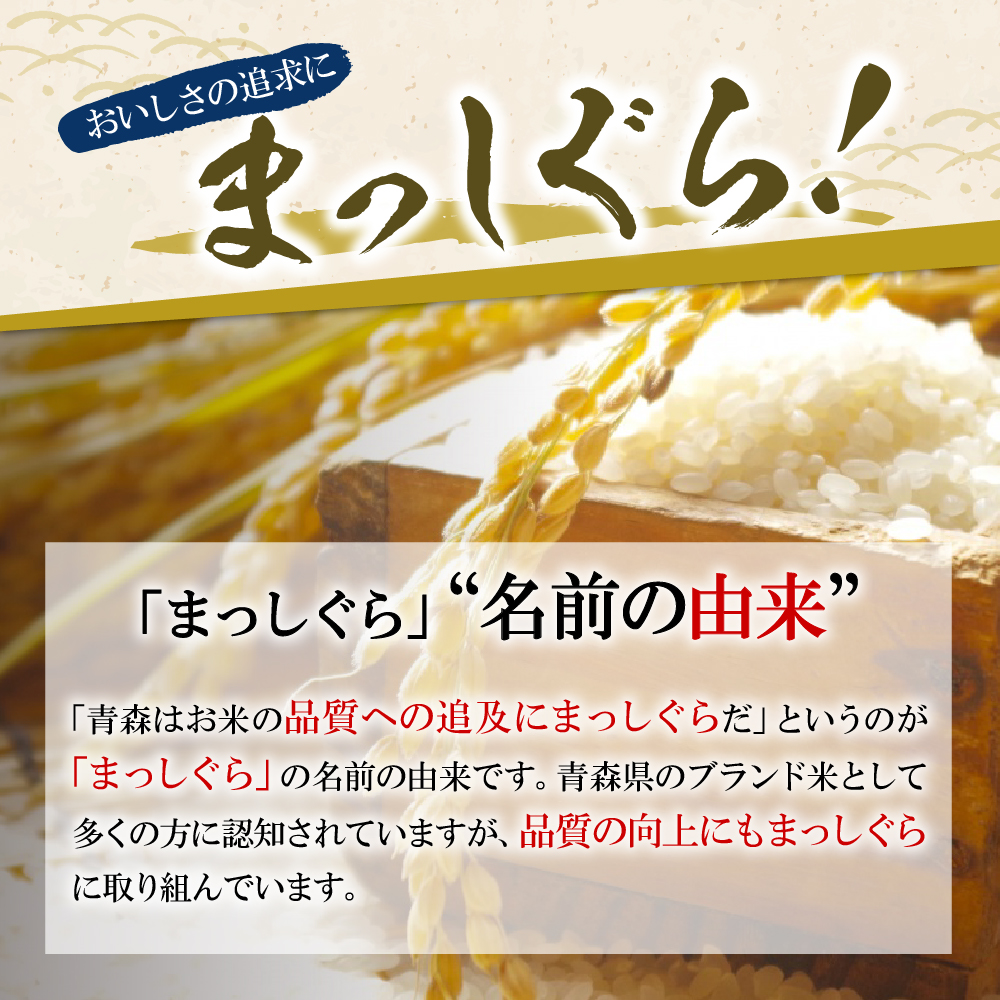 【定期便隔月3回】令和7年産 米 5kg まっしぐら 青森県産 （精米）