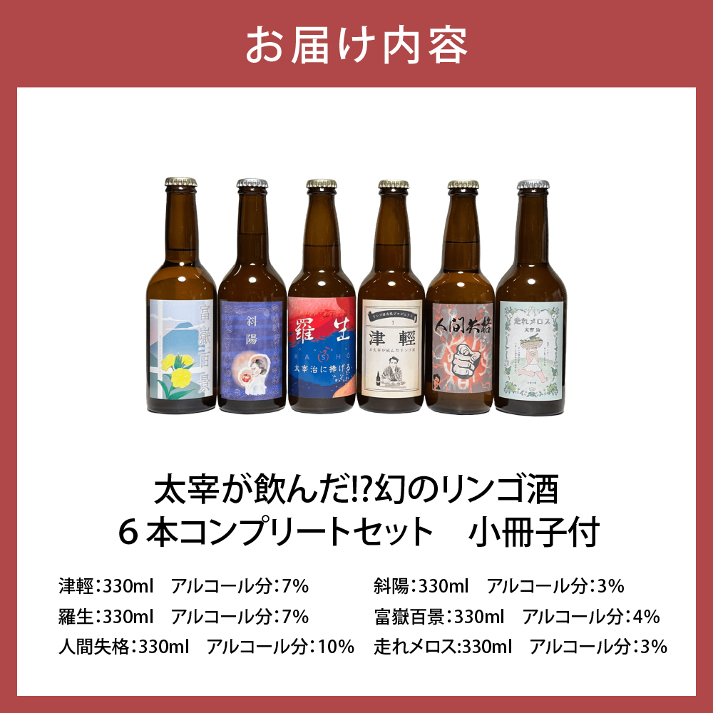 ã倪宰ã飲ãã !? å¹»ã®ãªã³ãŽé
ã å
š6çš®é£²ã¿æ¯ã¹ã»ãã (330mlÃ6) å°ååä»ã | ãé
æå®é
ããã é
ææª 倪宰治 接軜 鿣®ç äºæå·ååž
