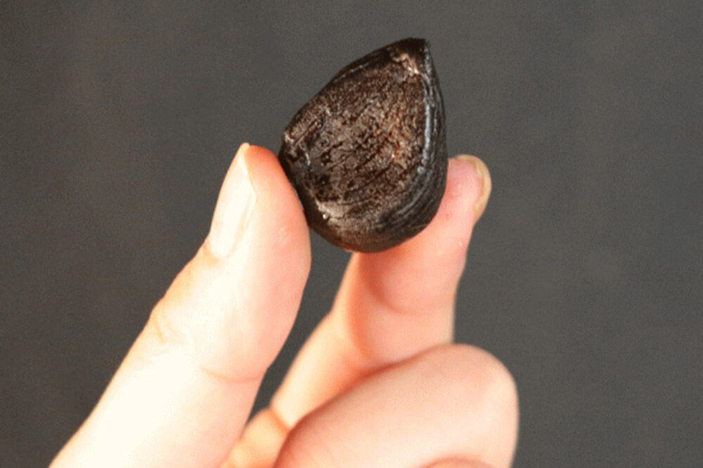 熟成黒にんにく「黒宝」500g スタンドパック 青森県産 添加物不使用 国産ブランドにんにく 福地ホワイト 青森期待の新人商店 [発酵食品 黒ニンニク 福地ホワイト六片種 栄養 500g]