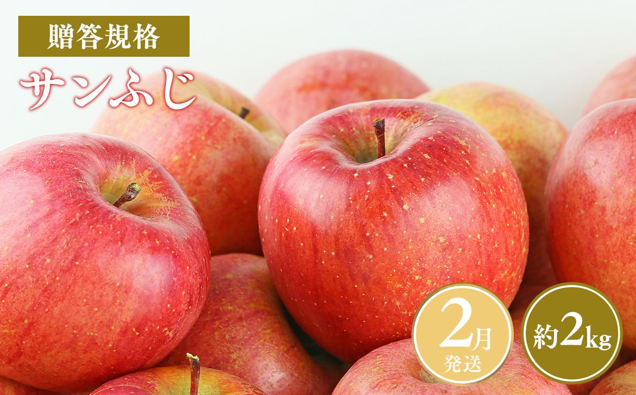 ≪令和8年産先行受付≫令和9年2月発送! 贈答規格サンふじ約2kg【青森県平川市産・青森りんご】【青森県 平川市 山内ファーム】 平川市産 青森りんご りんご リンゴ 林檎 ふじ 贈答 贈答品 お取り寄せ 先行予約 果物 くだもの フルーツ
