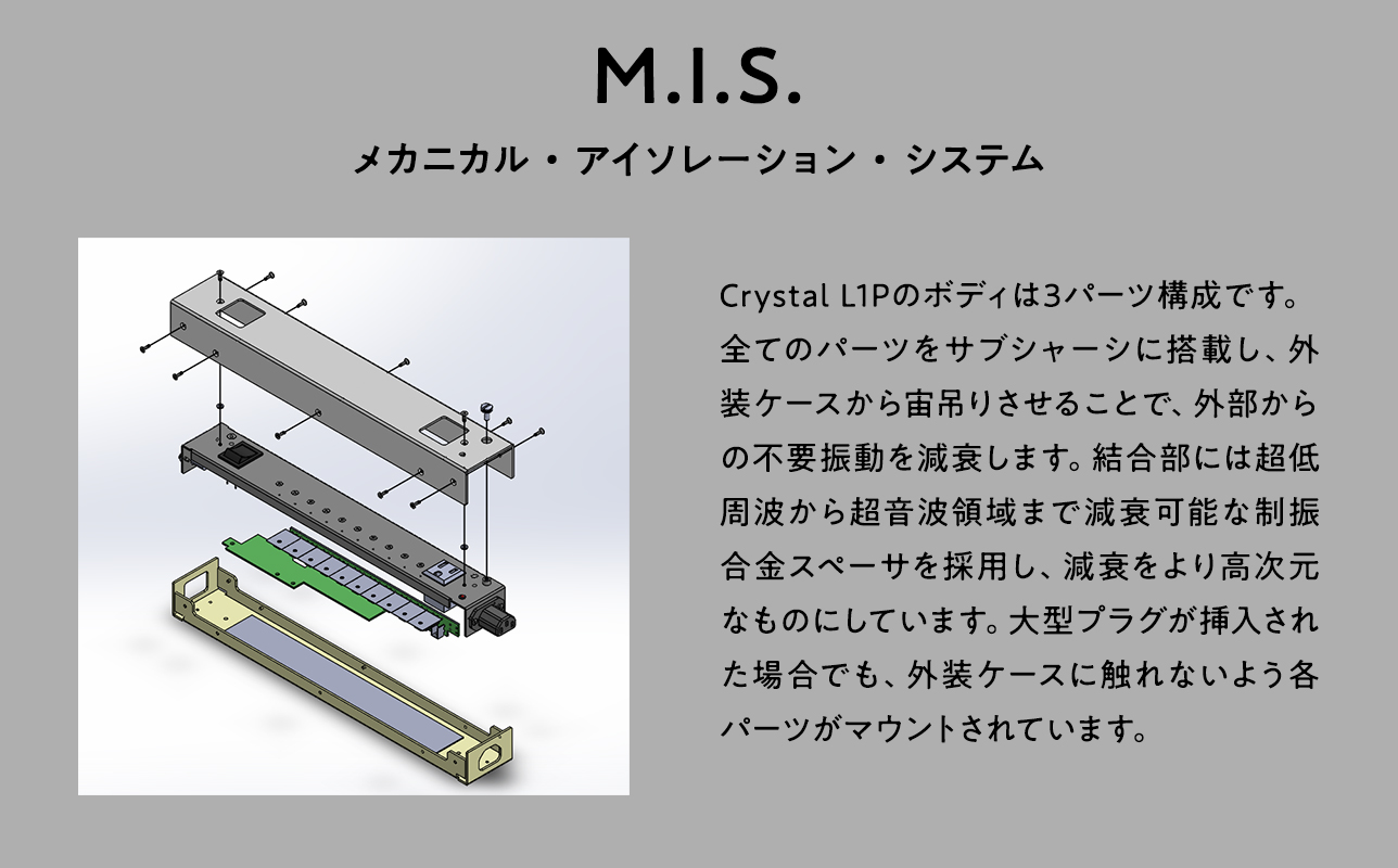 電源タップ Crystal L1P