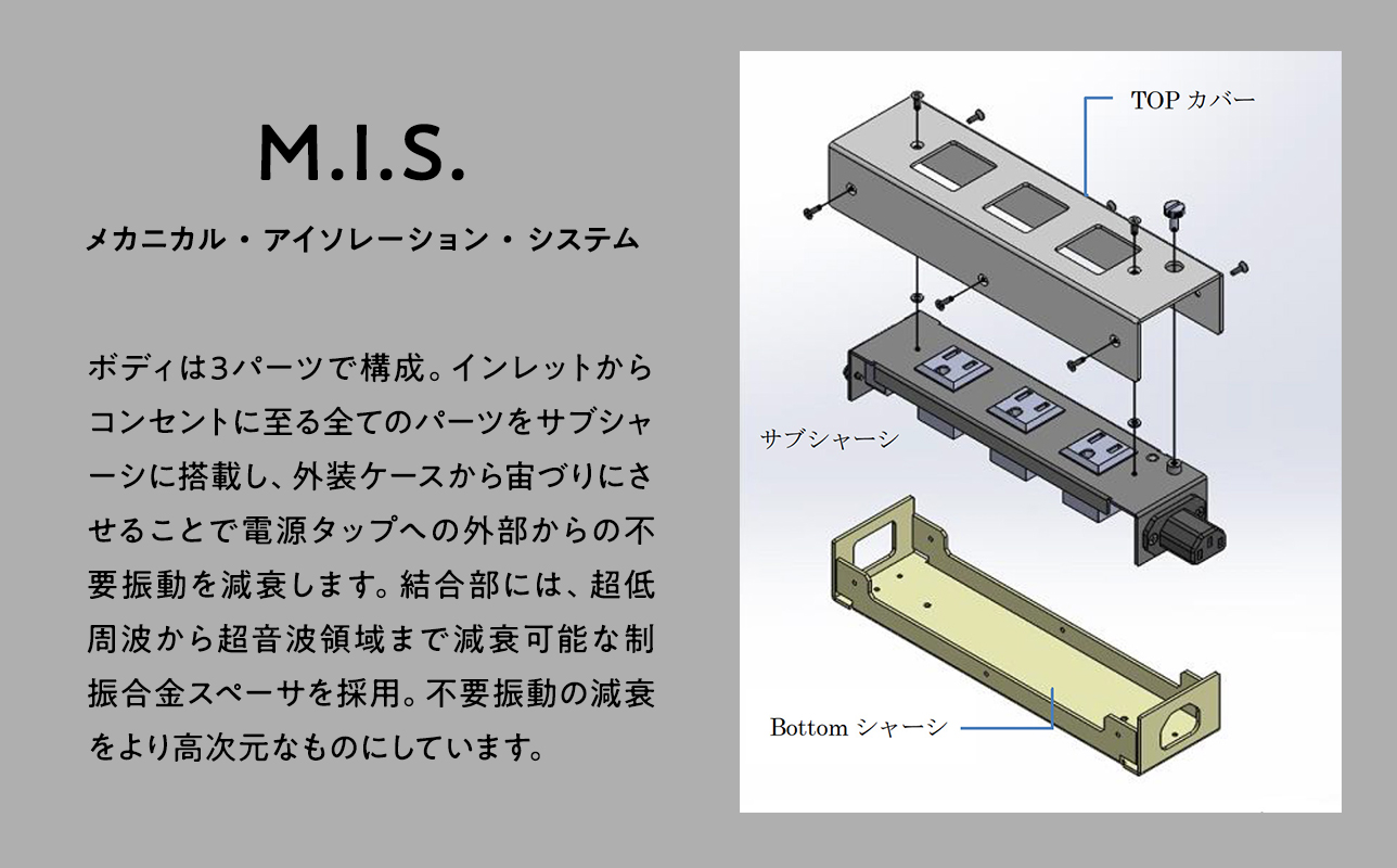 電源タップ　　Crystal 3.1