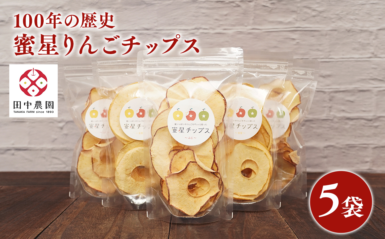 【12月中旬～発送】 蜜星りんごチップス 5袋セット 25g×5 青森県産 りんごチップス 無添加 油不使用 天日海塩仕立て 旬のりんご使用 自然派おやつ ドライフルーツ 平川市【hi-0039-011】