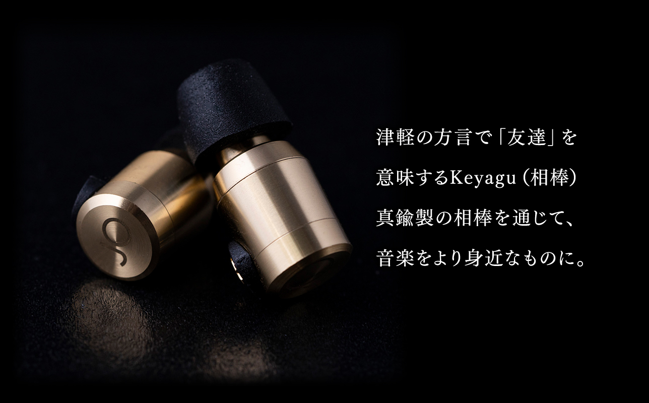イヤホン【Keyagu（けやぐ）+オーディオMIJINKO　2.5mmバランスリケーブル】
