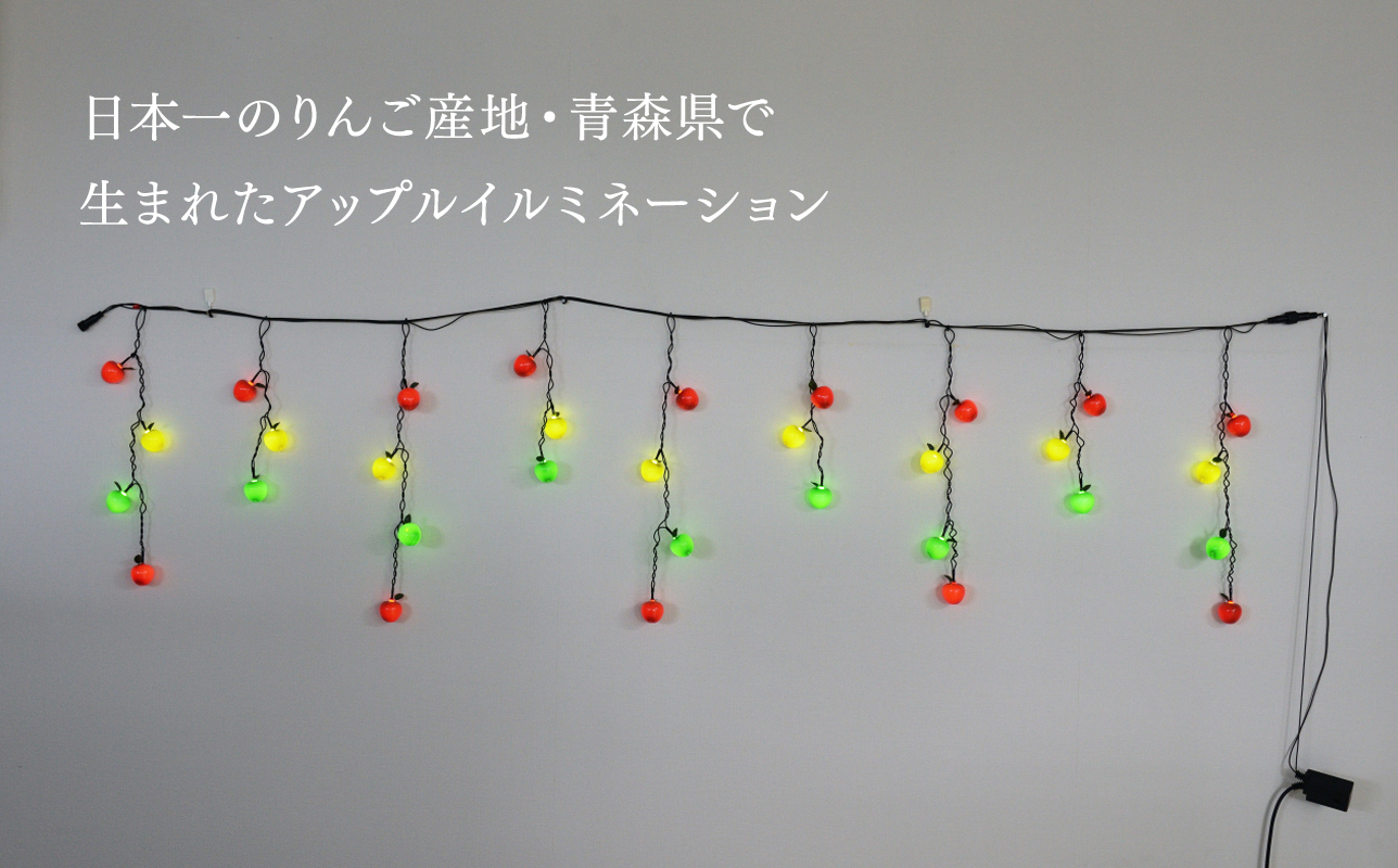 アップルイルミネーション延長用2m×3個【LED】