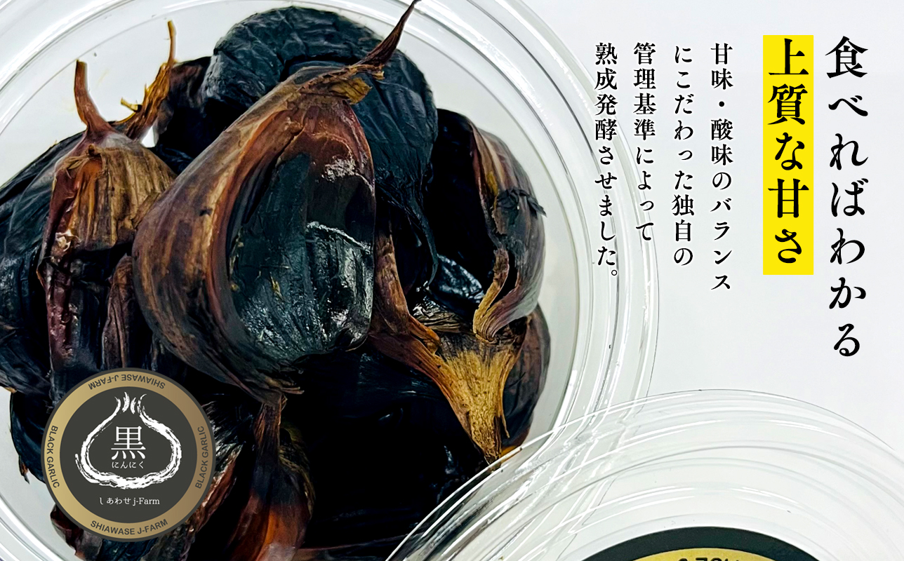 しあわせj-Farm しあわせ黒にんにく 100g×2P