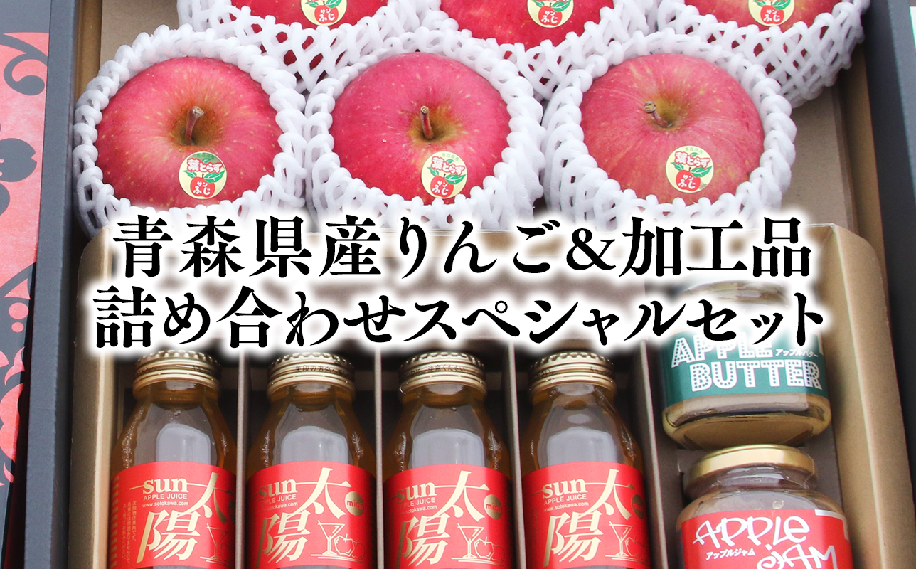 青森県産りんご&りんご加工品詰め合わせセット[青森県 平川市 そと川りんご園]