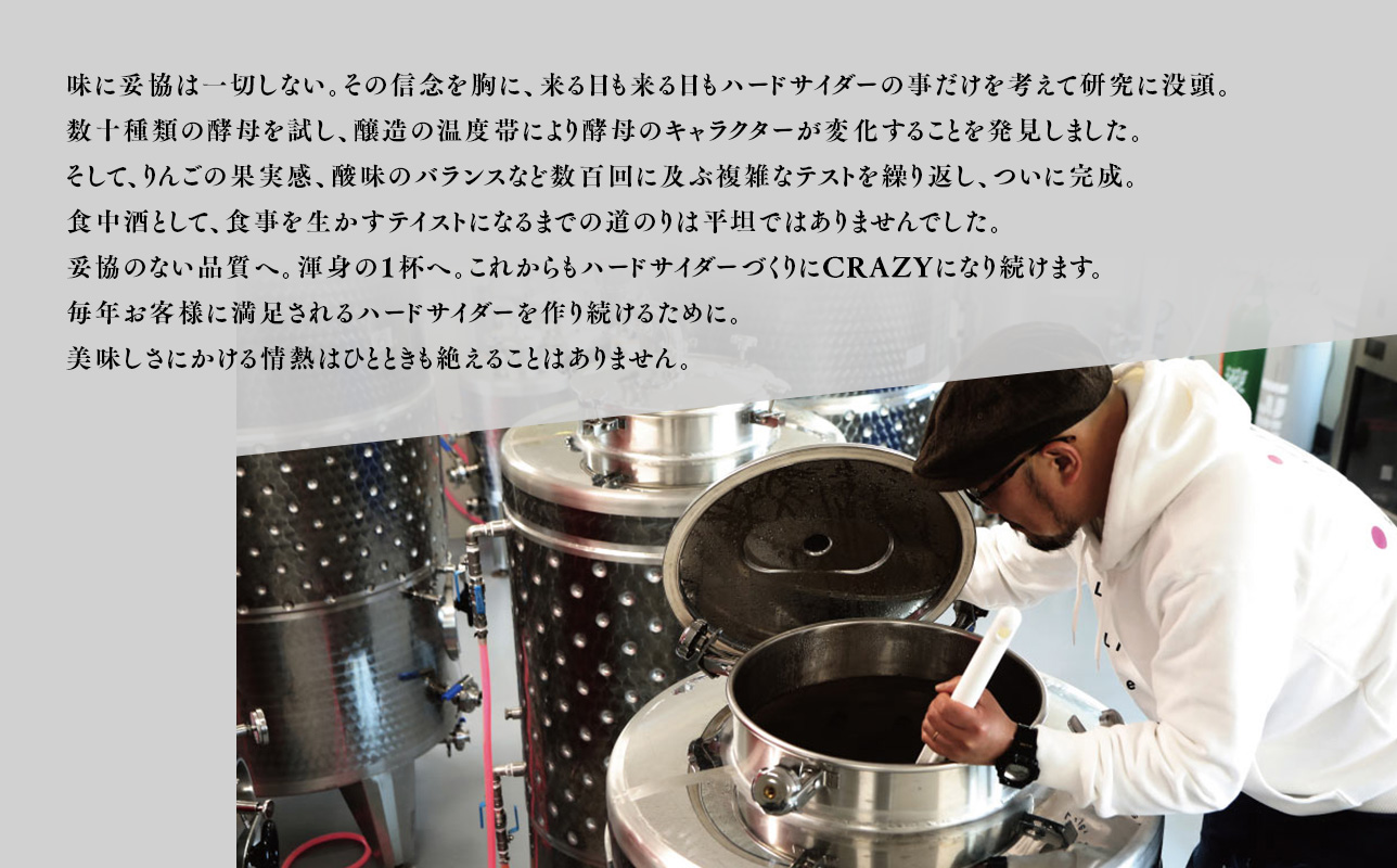 りんごの果実酒 CRAZY CIDER（クレイジーサイダー・ドライ：アルコール度数7％）330ml×3本セット