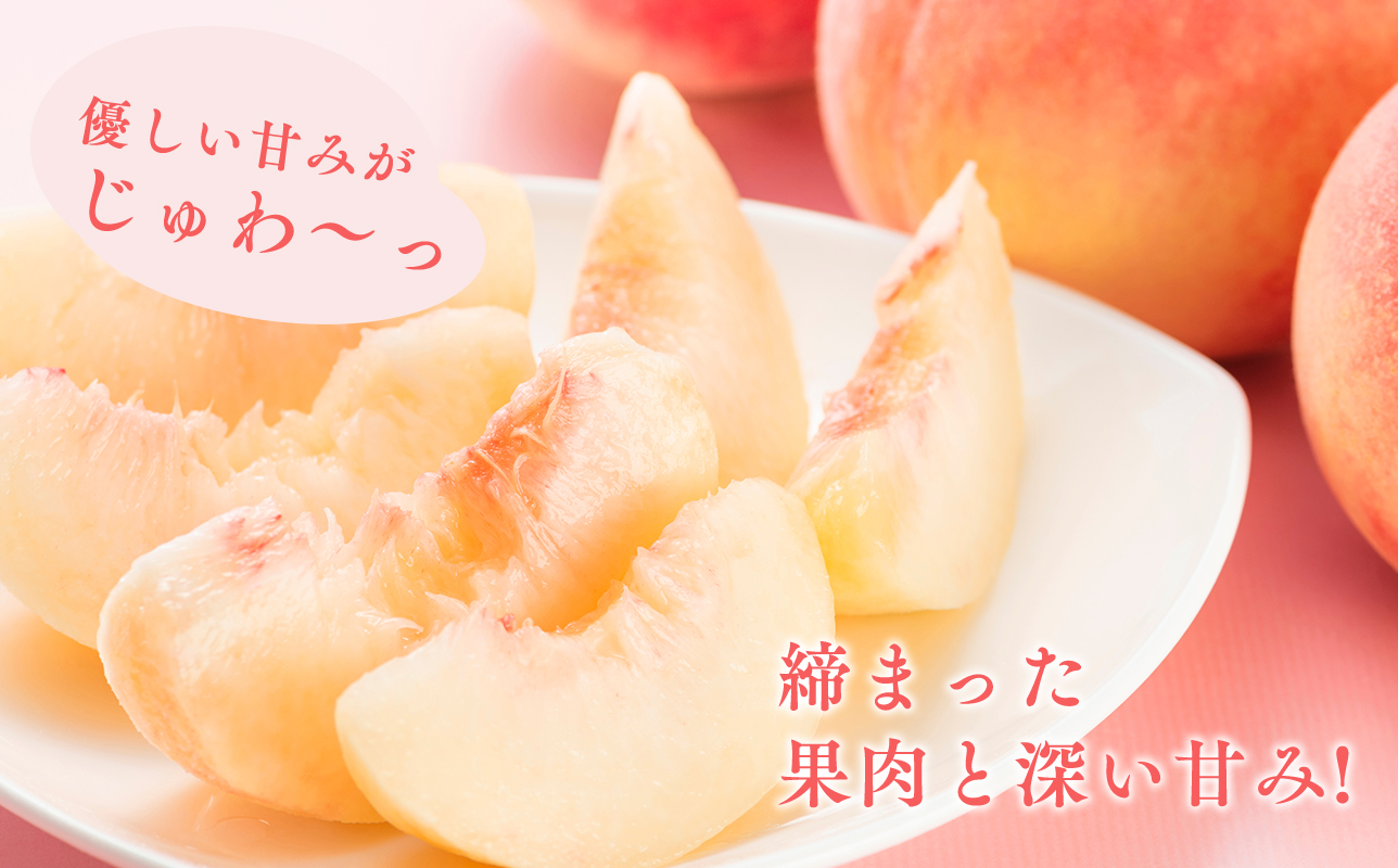 ≪8月中旬～8月下旬発送予定≫津軽の桃 旬の白桃 約5kg 秀品 