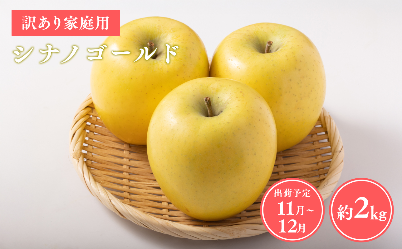 ≪令和8年産先行受付≫家庭用シナノゴールド約2kg【青森県 平川市 山内ファーム】家庭用 平川市産 青森りんご りんご リンゴ 林檎 シナノ ゴールド お取り寄せ 先行予約 果物 くだもの フルーツ