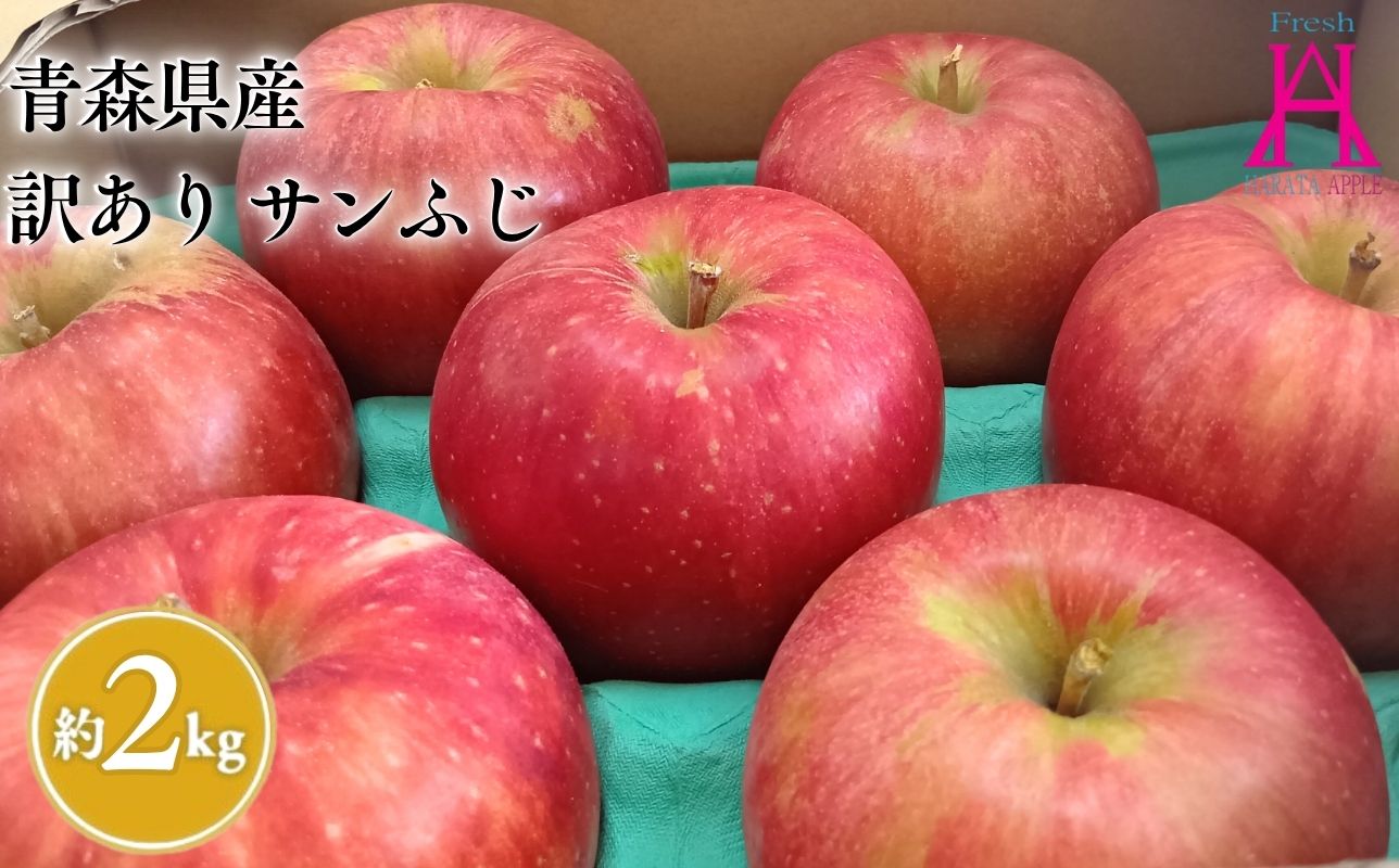 1月 発送【訳あり】家庭用サンふじ約2kg