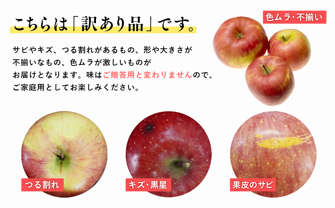 2027年1月発送　【訳あり】家庭用サンふじ 約2kg【原田農園】 家庭用 青森 青森県産 平川 りんご リンゴ 林檎 くだもの 果物 フルーツ 葉とらず サンふじ ふじ