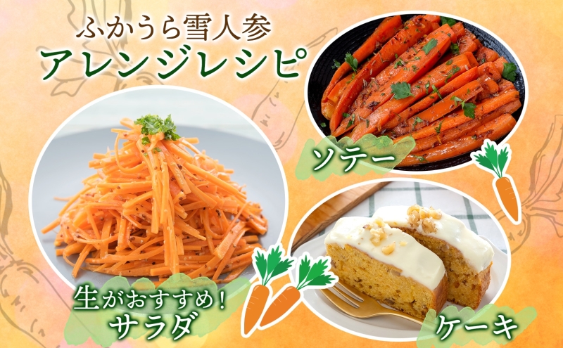 ふかうら雪人参2.5kg（規格外品）雪人参 人参 にんじん ニンジン 野菜 やさい 青森県 深浦町