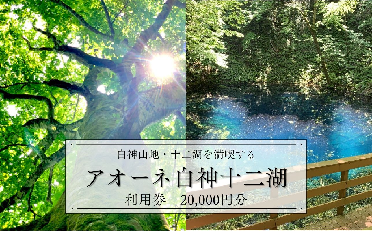 アオーネ白神施設で使える利用券 20,000円分