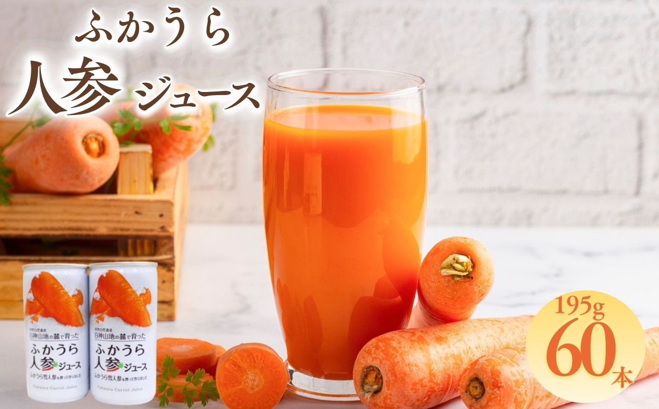 ふかうら 人参 ジュース 195g 60本