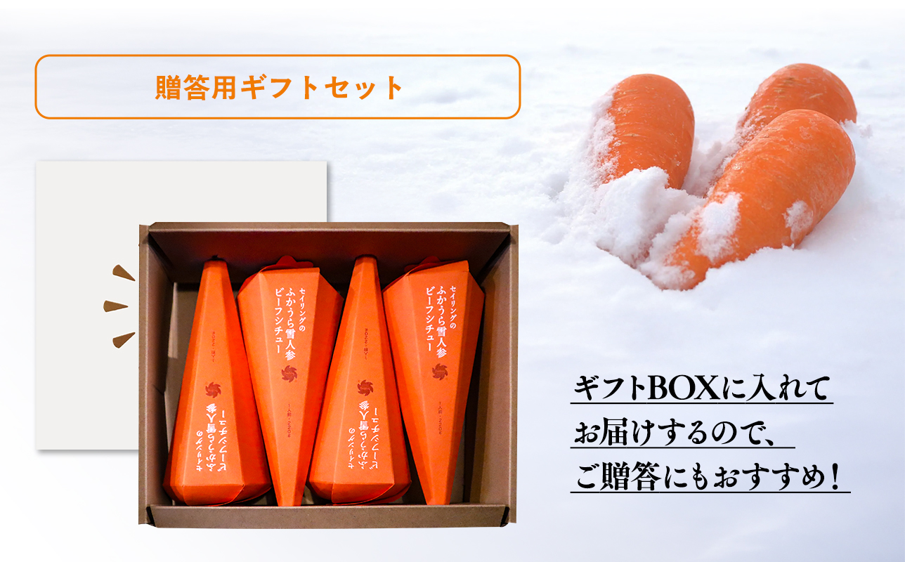 雪人参 ビーフシチュー 220g×4個 