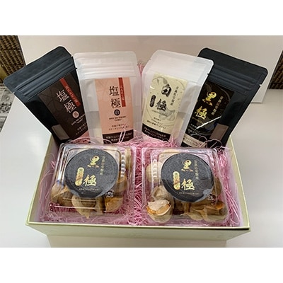 にんにくパウダー2種×1袋・にんにく塩2種×1袋・黒にんにく約100g×2パック【配送不可地域：離島・沖縄県】【1104307】