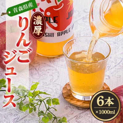 オリジナルりんごジュース　1000ml×6本【配送不可地域：離島・沖縄県】【1143327】