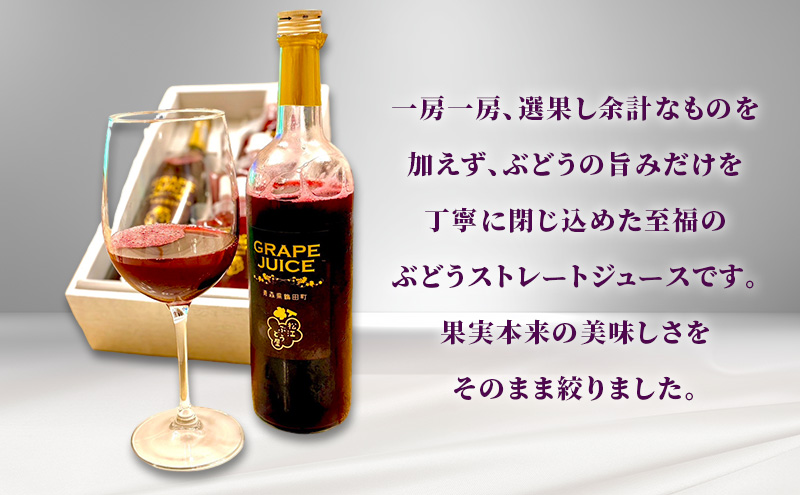 完熟スチューベン至福のぶどうジュース 720ml × 2本セット　青森県 鶴田町産