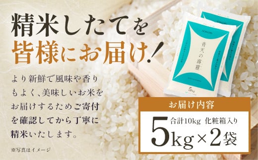青天の霹靂　精米10kg（5kg×2袋）　【02408-0110】