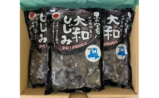 小川原湖産　大和しじみ(L)大袋セット　1kg×3パック/計3kg　【02408-0129】