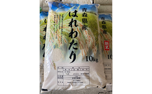 ＜令和7年産＞東北町産　はれわたり　精米10kg　【02408-0095】
