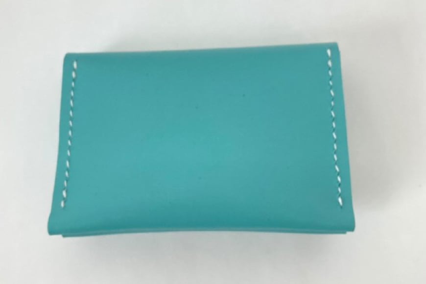 牛革 ケース 手作り マルチケース 1個 おいらせブルー [CBRO.m 青森県 おいらせ町 oi02ayo710000] ブルー 財布 コインケース カードケース 小物入れ ハンドメイド