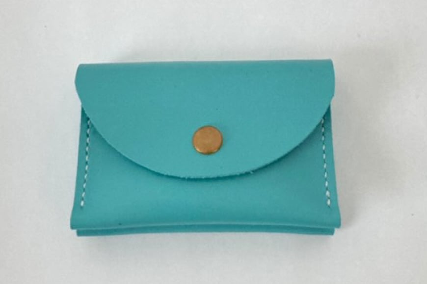 牛革 ケース 手作り マルチケース 1個 おいらせブルー [CBRO.m 青森県 おいらせ町 oi02ayo710000] ブルー 財布 コインケース カードケース 小物入れ ハンドメイド