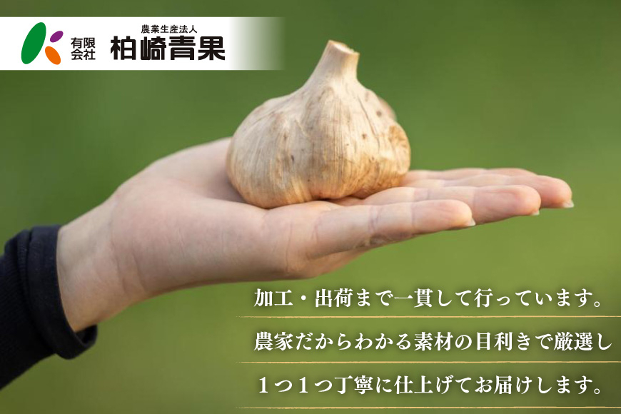 黒にんにく Lサイズ 6玉 化粧箱入 [柏崎青果 青森県 おいらせ町 oi02ayo620003] 青森 黒 にんにく 黒ニンニク ニンニク バラ 個包装