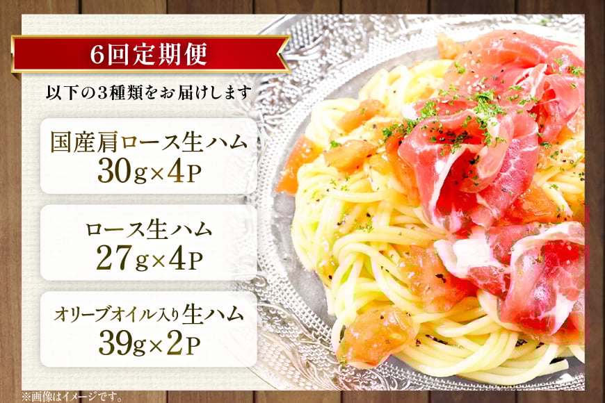 生ハム 6回 定期便 おいらの生ハム アソート セット 計60p [日本ハムマーケティング 青森県 おいらせ町 oi02ayo820005] 詰め合わせ 肩ロース オリーブオイル ハム 日本ハム 日ハム 小分け サラダ おつまみ