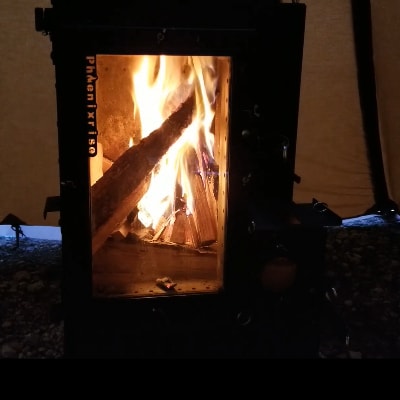 フェニックスライズの薪ストーブ「不死鳥ワイドタイプ(ペレットボックスセット)」【配送不可地域：離島・沖縄県】【1229681】