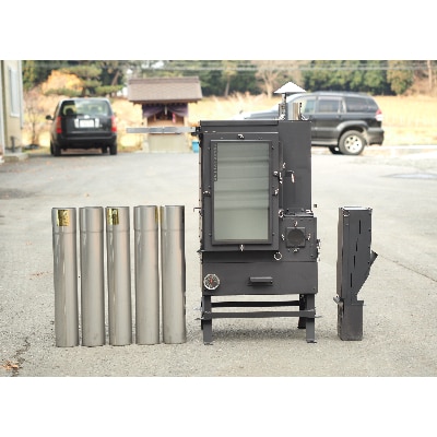 フェニックスライズの薪ストーブ「不死鳥ワイドタイプ(ペレットボックスセット)」【配送不可地域：離島・沖縄県】【1229681】