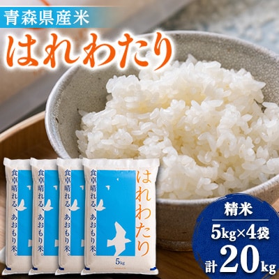 【令和6年産】はれわたり　精米 20kg(5kg×4)【1455910】