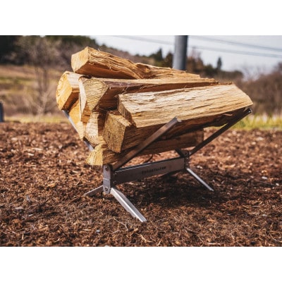 [DD-C0]フェニックスライズの薪スタンド「ダブルデッカちゃん0号」【配送不可地域：離島・沖縄県】【1720619】