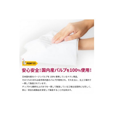 【岩手県】ナクレ ハンドタオル(120組)50箱【1616528】