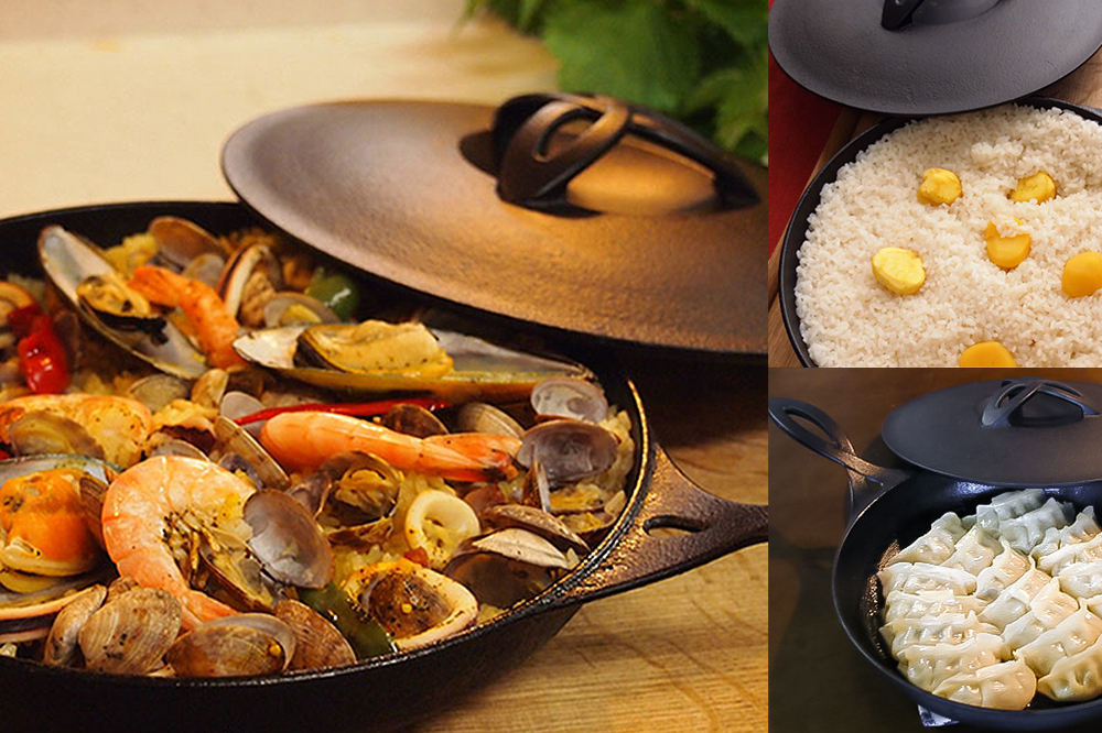 南部鉄器 オーブンパン 25cm 直火対応 IH200V対応 壱鋳堂 鉄分補給に最適 鉄 フライパン 鉄フライパン グリルパン 蓋付き 日本製 ih IH ガス 直火 対応 南部 鉄器 南部鉄 鉄分 工芸品 キッチン 調理器具 キャンプ 岩手 盛岡 