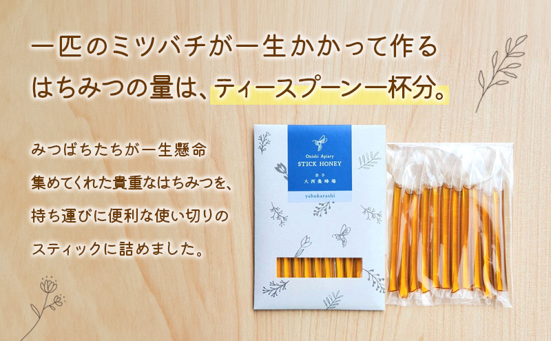 盛岡産はちみつ【スティックハニー やぶからし2 .5g×11本】5個 セット 国産 非加熱  ハチミツ 蜂蜜