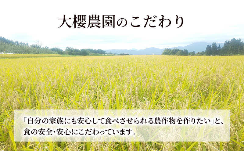 盛岡 大櫻農園  「ひとめぼれ　白米」5kg 特別栽培 一等米 2024年産新米