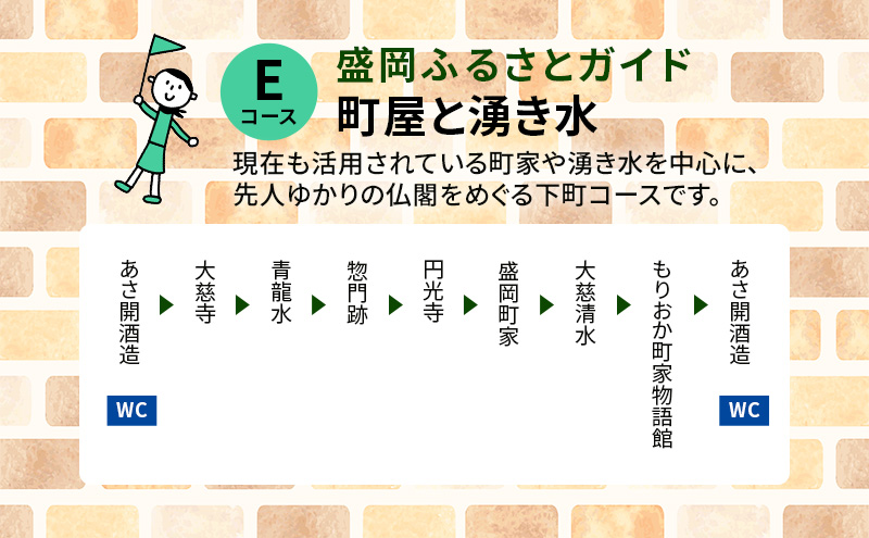 【盛岡ふるさとガイドと歩く】歩いて楽しむまち盛岡（約90分）Eコース 町家と湧き水