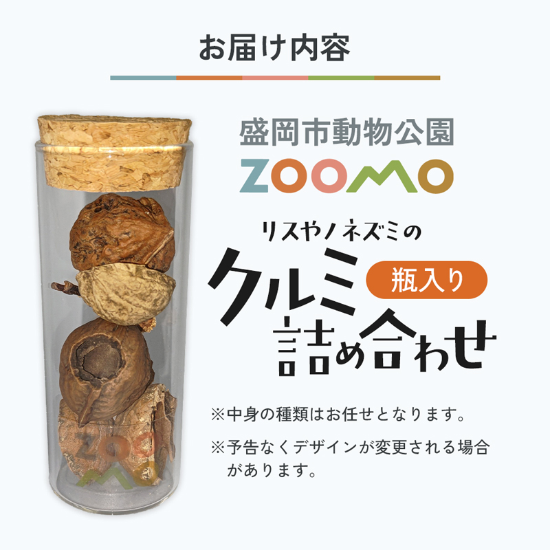 リスやノネズミのクルミ詰め合わせ 盛岡市動物公園 ZOOMO オリジナル クルミ くるみの殻 インテリア オリジナルグッズ グッズ 置物 おしゃれ かわいい 飾り 瓶飾り 雑貨 小物雑貨 動物園 動物愛護 支援 岩手 岩手県 盛岡市