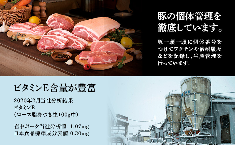 豚肉 岩中豚 定番 おかず 合計約 1kg 豚ロース 豚もも うす切り 生姜焼用 小分け セット 国産 豚 もも肉 お肉 肉 ブランド豚 ブランド豚肉 冷凍肉 生姜焼き 冷凍 冷凍配送 岩手 岩手県 盛岡 盛岡市