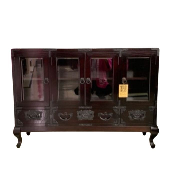 岩谷堂箪笥 角丸猫脚サイドボード 1台 伝統工芸品 家具 インテリア サイドボード キャビネット 和家具 和モダン 収納 木製 漆 南部鉄器金具 職人 手作り 逸品 高級家具 リビング 応接室 飾り棚 盛岡名産 欅 ケヤキ 日本製 整理 伝統 芸術 岩手県 盛岡市 東北 岩手 盛岡 有限会社 中千家具製作所