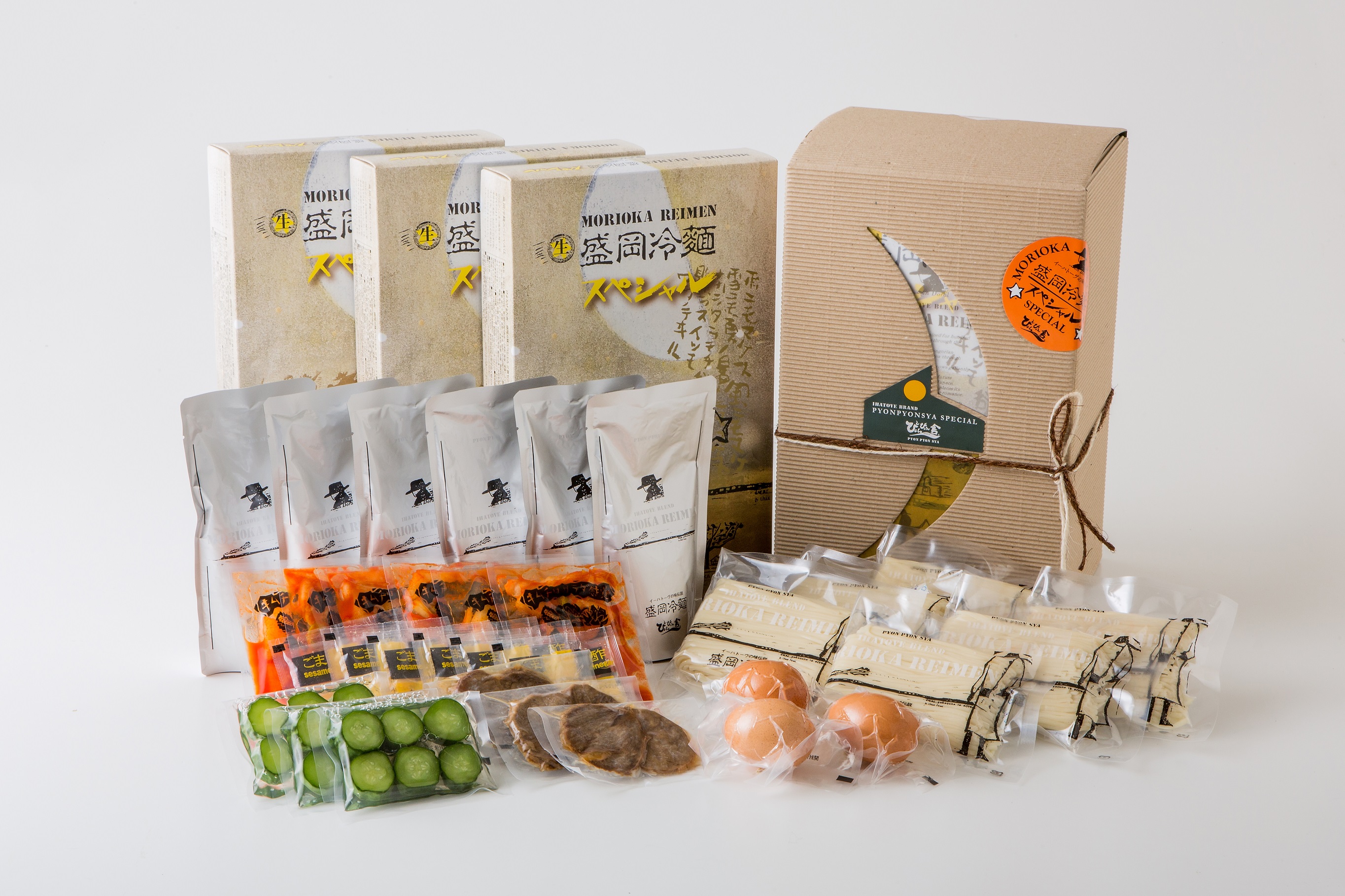 盛岡冷麺 ぴょんぴょん舎 トッピング付き 6食 スペシャルセット 冷麺 本場 キムチ 卵 きゅうり 牛肉 麺 ご当地 グルメ ごはん 夕飯 おかず スープ 加工食品 めん 麺類 本格 自家製 生麺 時短 簡単 手軽 冷蔵 焼肉 冷麺 コシ 弾力 牛骨 濃厚 新鮮 夏 贈り物 贈答 三大麺 岩手県 盛岡市 東北 岩手 盛岡 株式会社中原商店