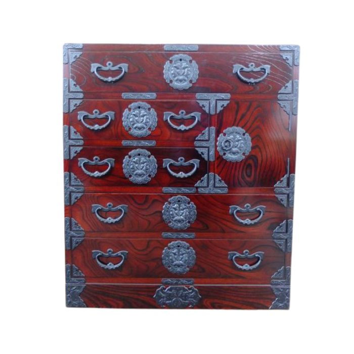 岩谷堂箪笥 角丸中型箪笥 1台 伝統工芸品 家具 インテリア 箪笥 タンス チェスト 和家具 和モダン 収納 木製 漆 南部鉄器金具 職人 手作り 逸品 高級家具 リビング 応接室 盛岡名産 欅 ケヤキ 日本製 整理 引き出し 整理整頓 伝統 岩手県 盛岡市 東北 岩手 盛岡 有限会社 中千家具製作所