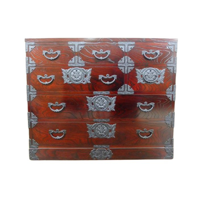 岩谷堂箪笥 白百合2号箪笥 1台 伝統工芸品 家具 インテリア 箪笥 タンス チェスト 和家具 和モダン 収納 木製 漆 南部鉄器金具 職人 手作り 逸品 高級家具 リビング 応接室 盛岡名産 欅 ケヤキ 日本製 整理 引き出し 整理整頓 伝統 岩手県 盛岡市 東北 岩手 盛岡 有限会社 中千家具製作所